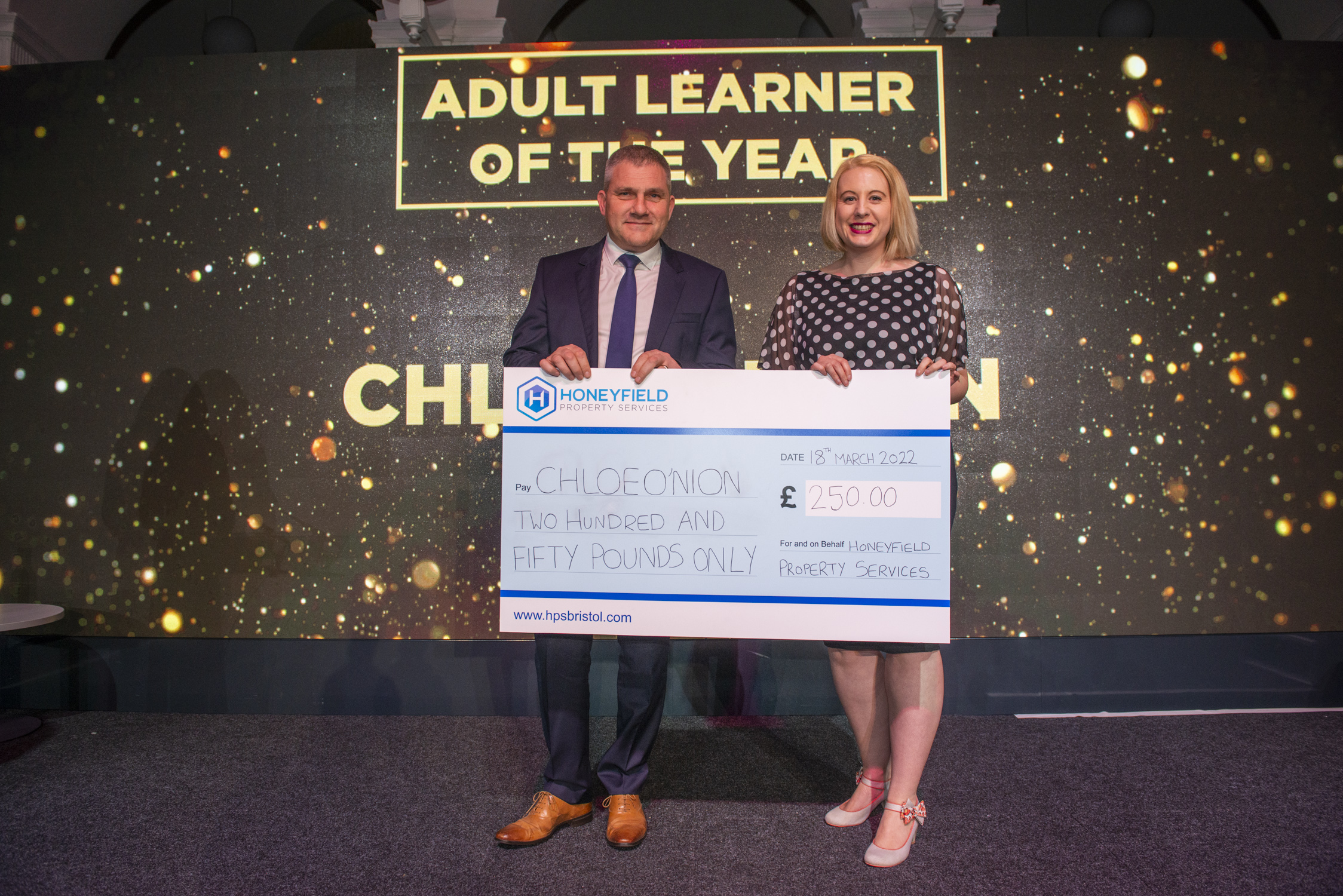 Adult Learner of the Year winner – Chloe O’nion (Collected By Beth Norman)