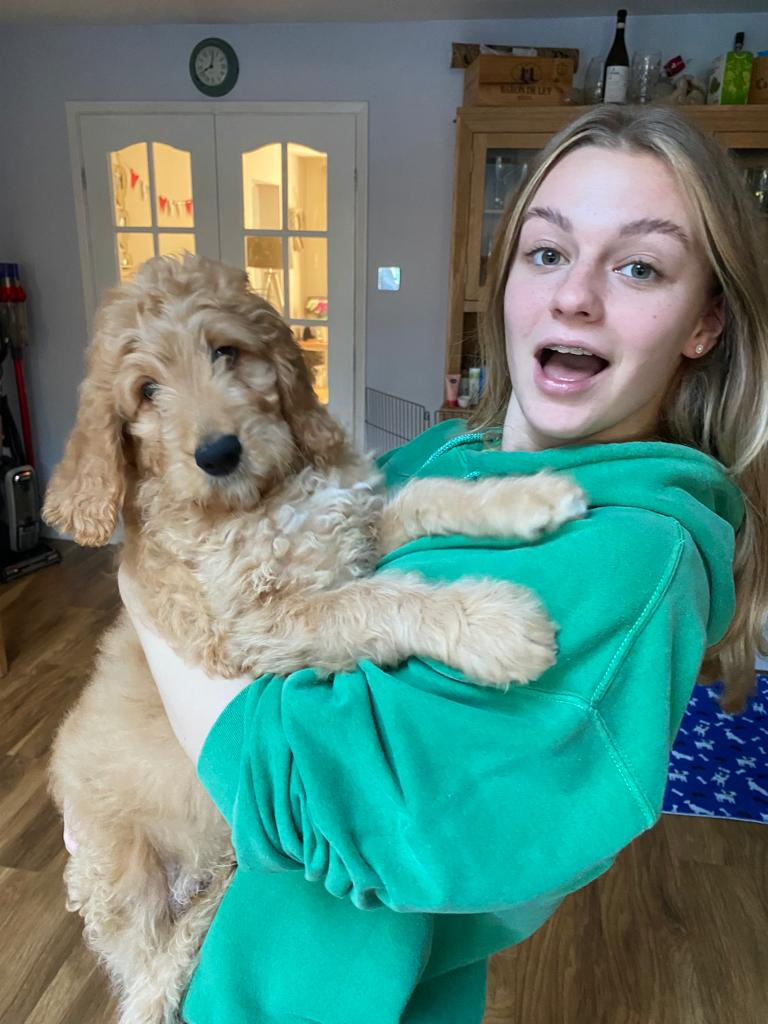 Sophie, Student Governor with dog