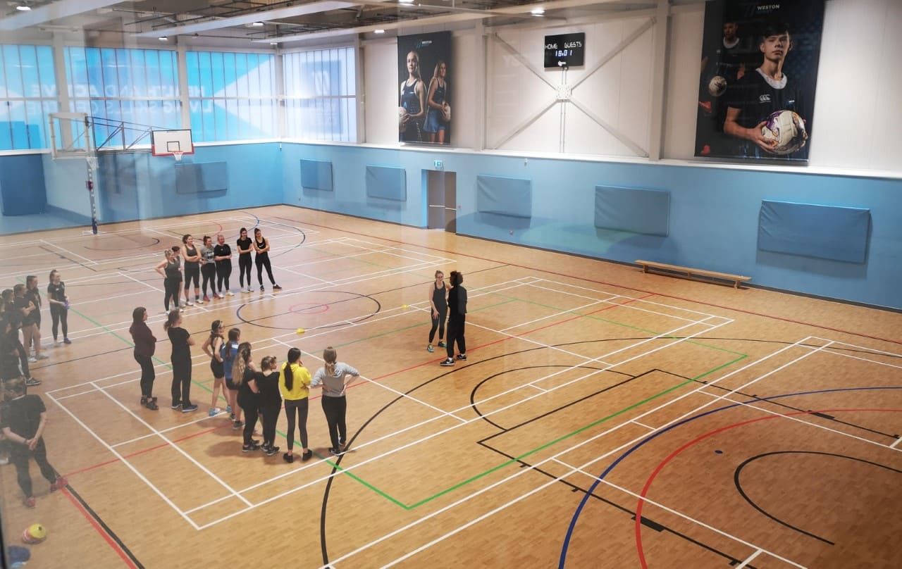 Sports hall at the health and active living centre
