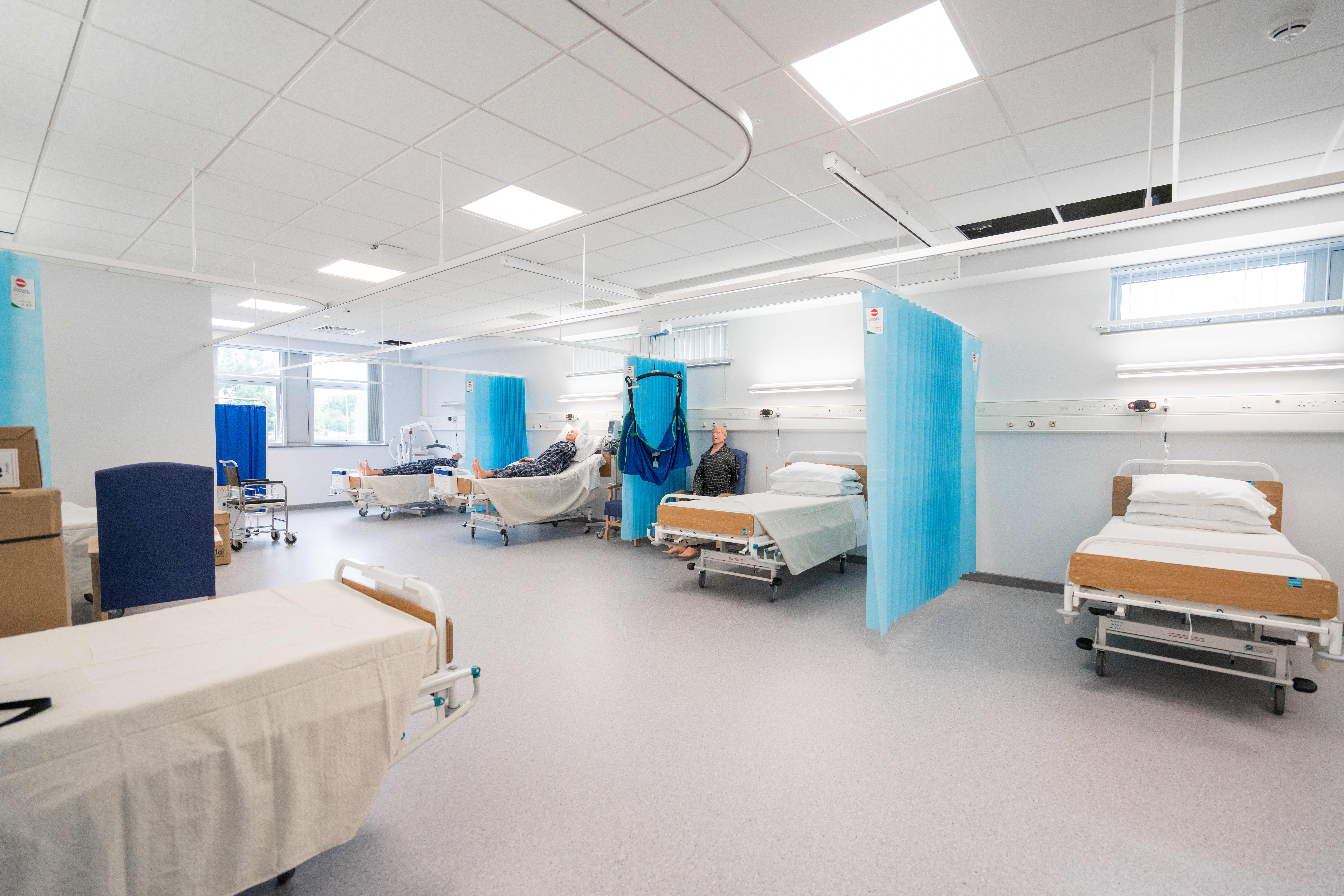Simulation room looking like hospital