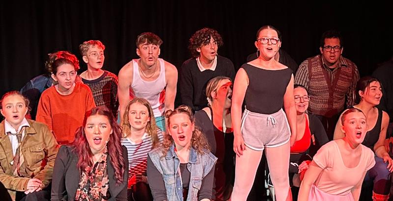 Students performing at Wintertainment Showcase