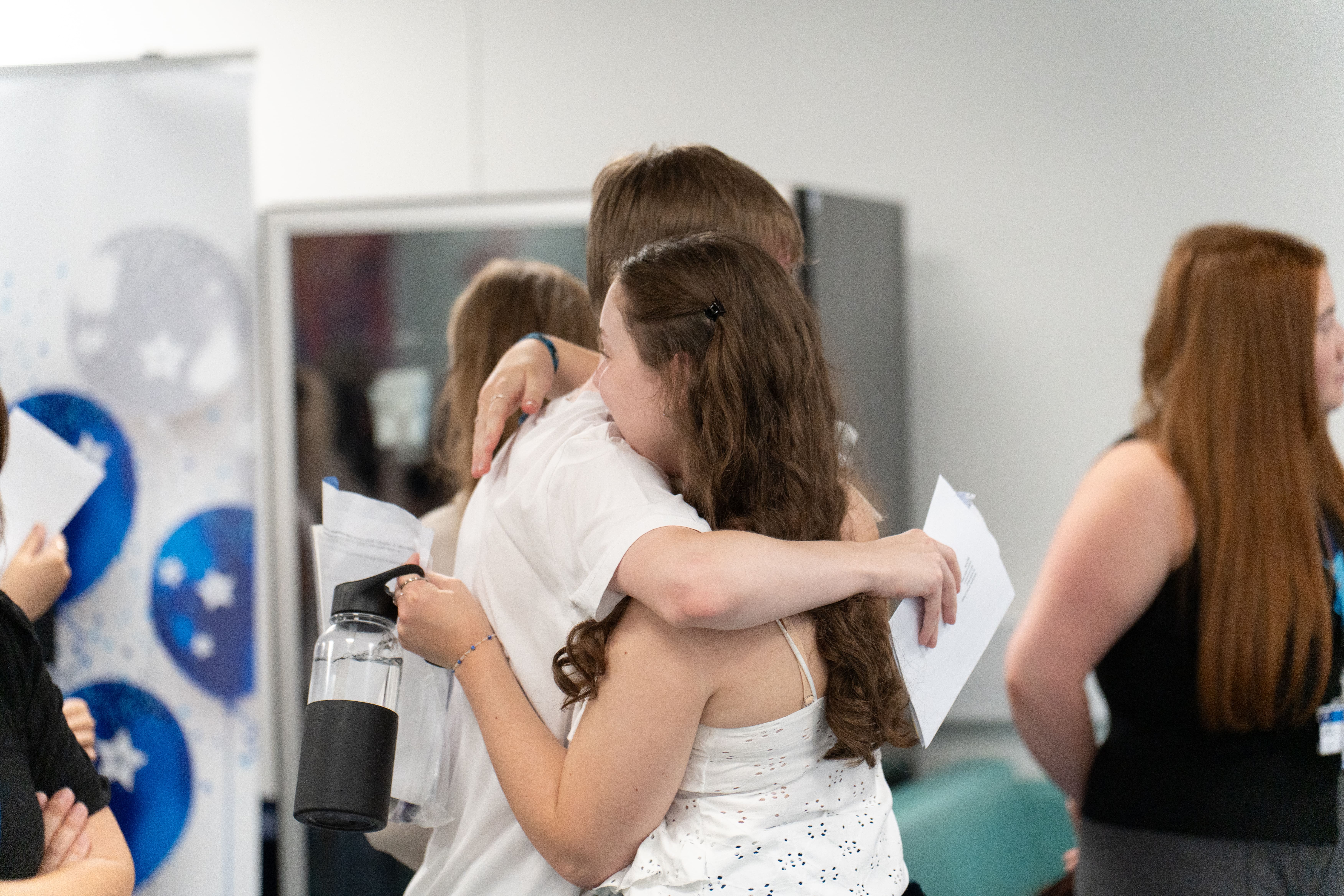 Students Collecting results