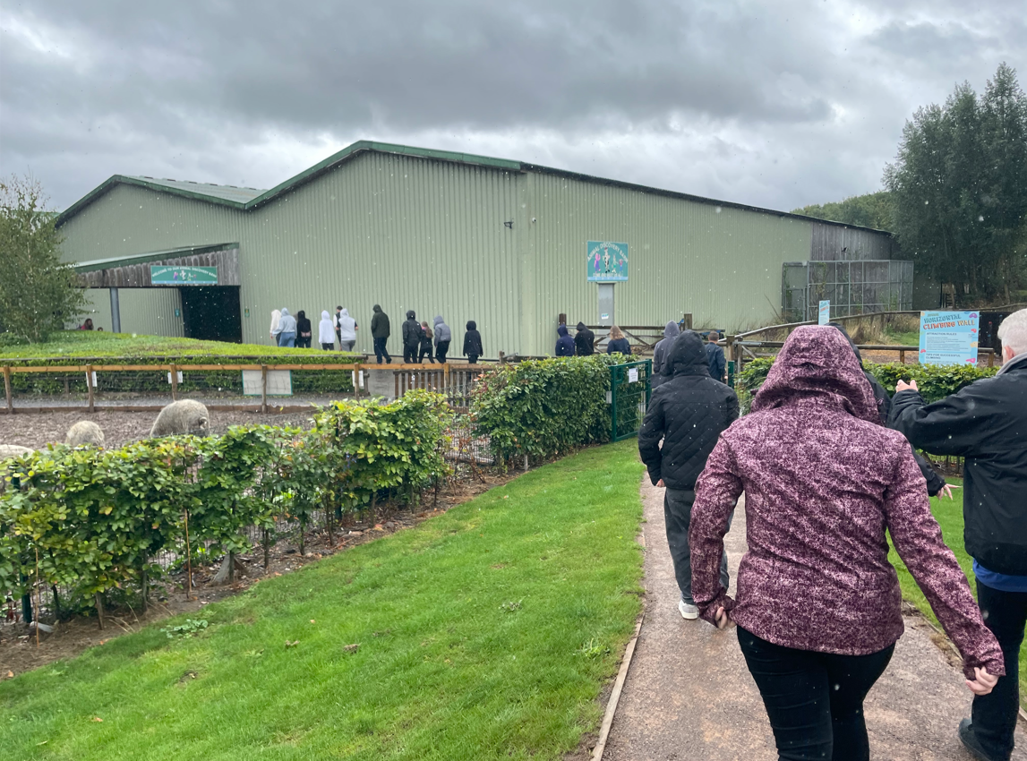 Animal Management students taking a tour of Puxton Park