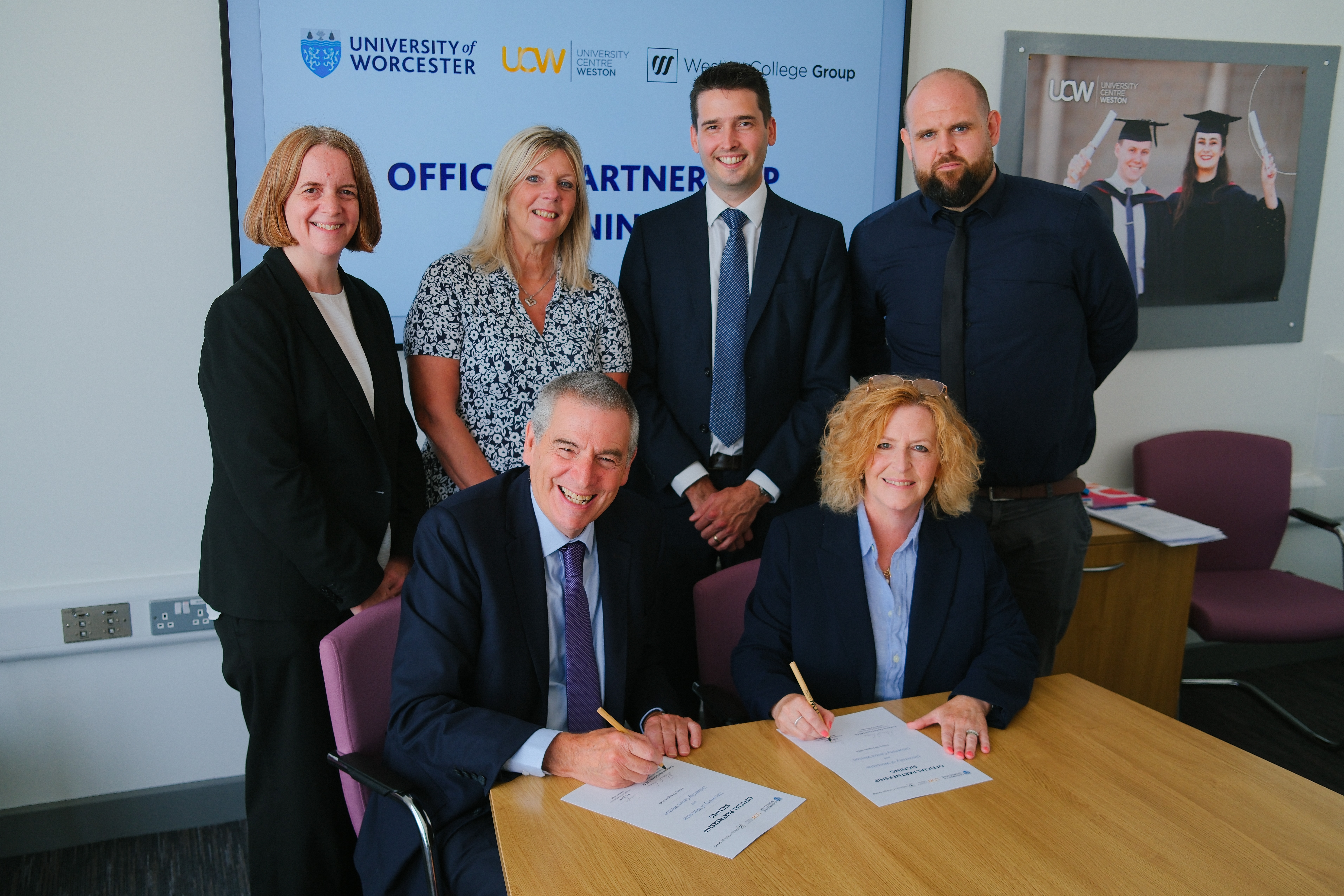 University Centre Weston and University of Worcester Celebrate Official Partnership Signing 