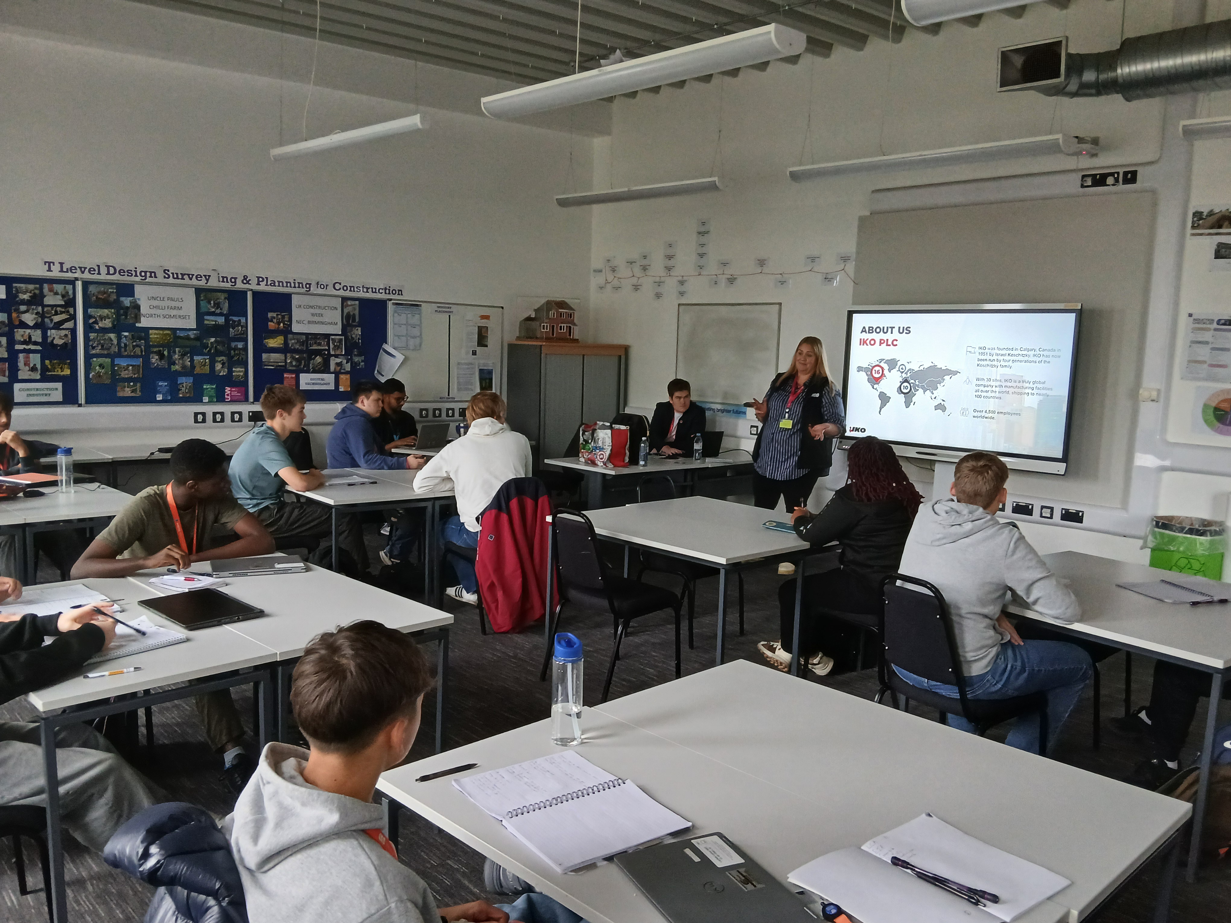 IKO Group Share Expertise with Construction Students