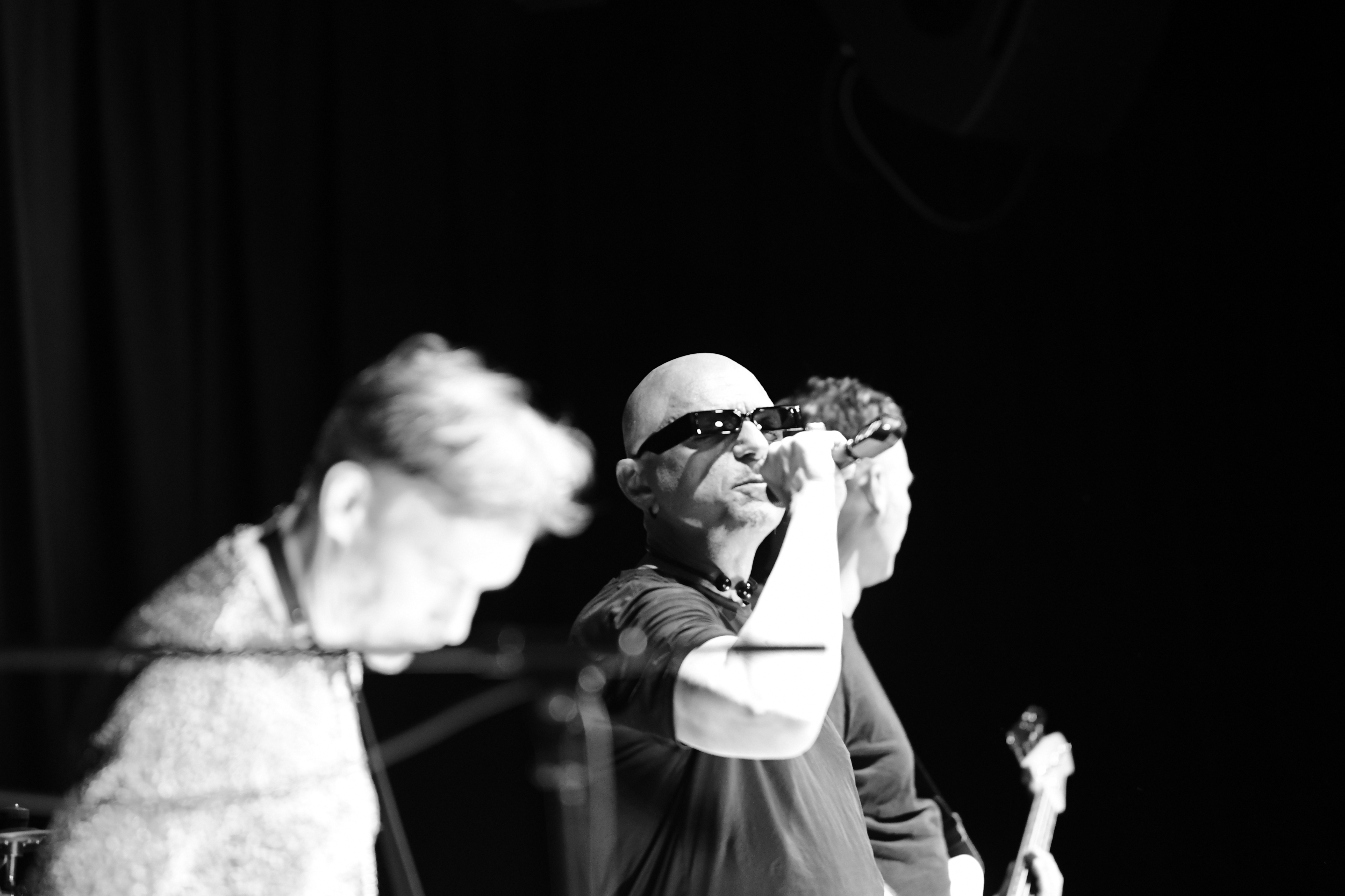 The Peripheries Lead Singer singing on stage