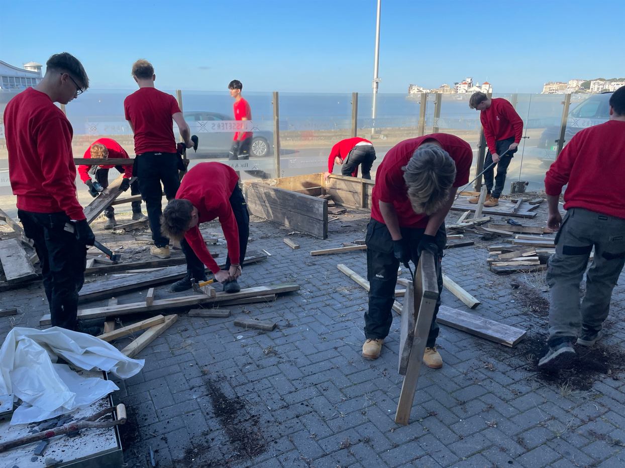 Carpentry Learners Upcycling Lasseter’s Furniture ahead of Renovation
