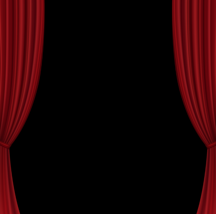 Red Theatre Curtains Opened