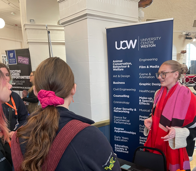 Learners engaging with UCW