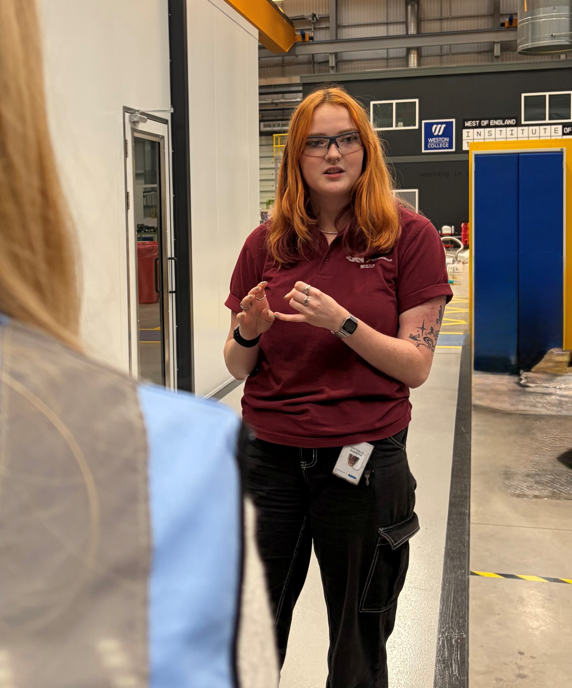 GKN Apprentice talking to MP