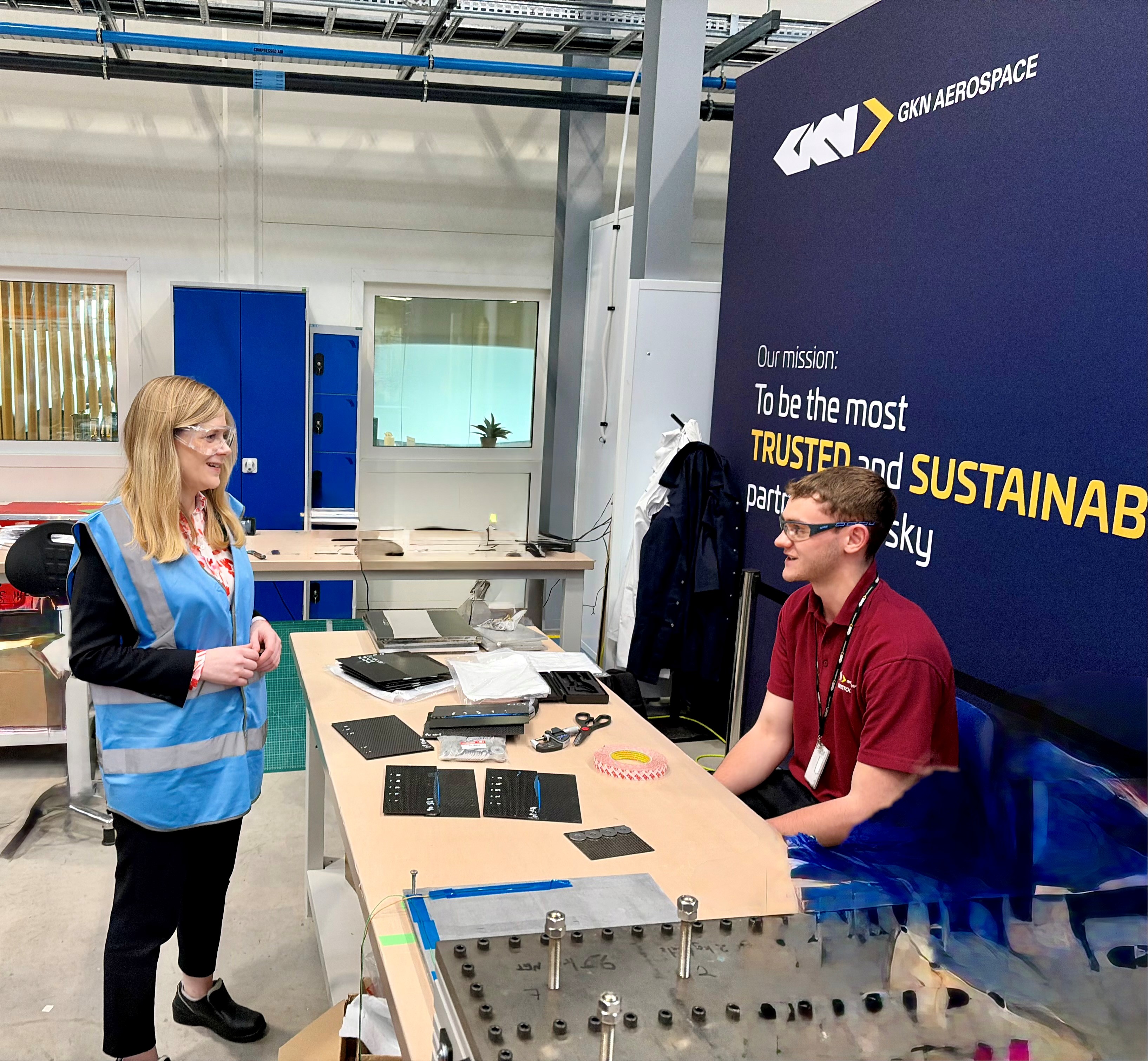 MP talking to Students