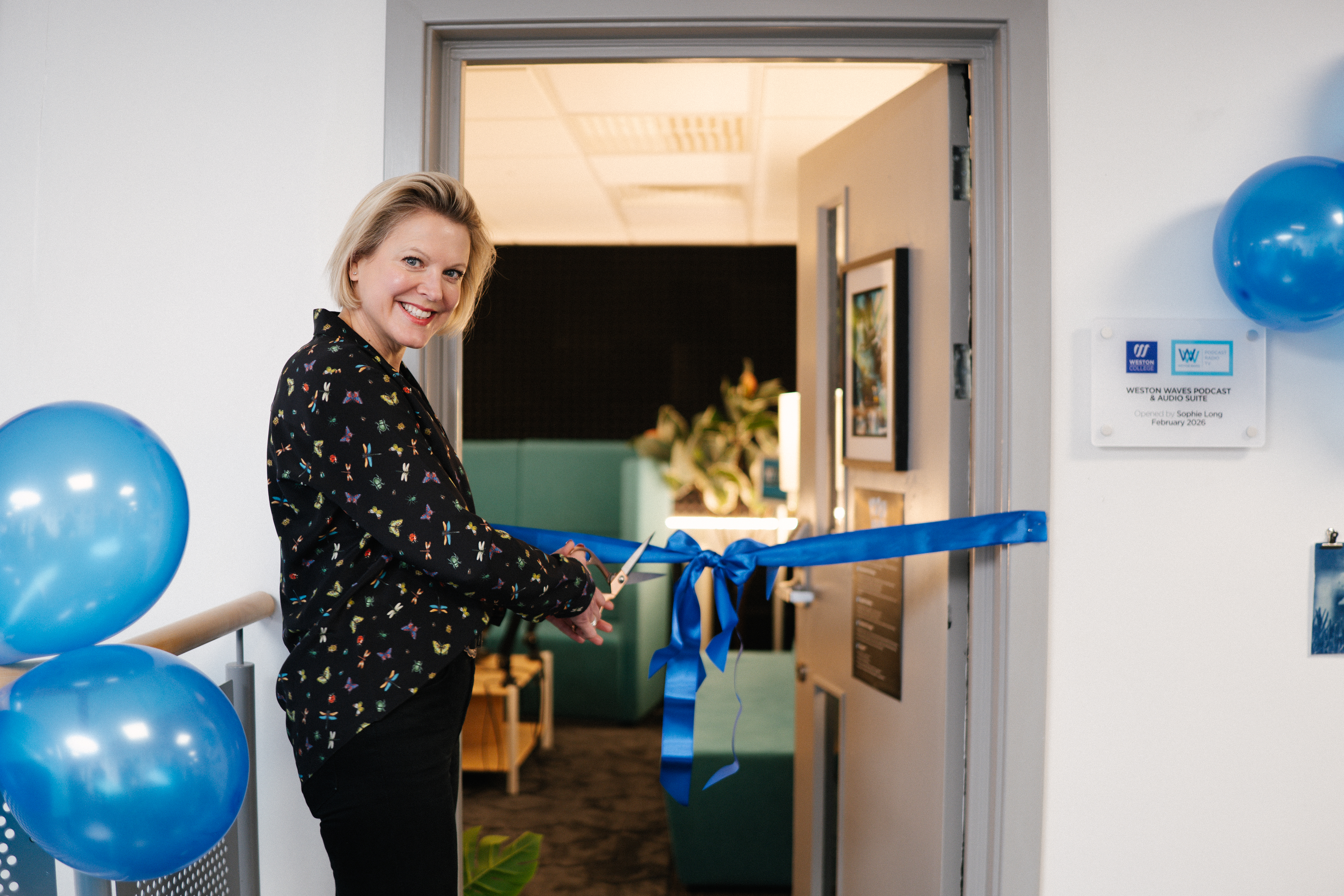 BBC’s Sophie Long Opens Weston Waves Podcast & Audio Suite