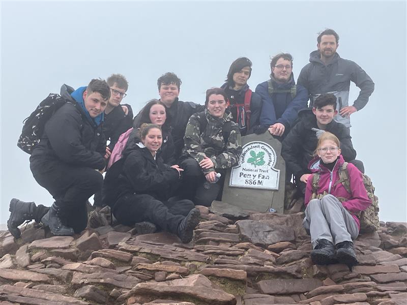 Protective Services Students Climb Pen Y Fan