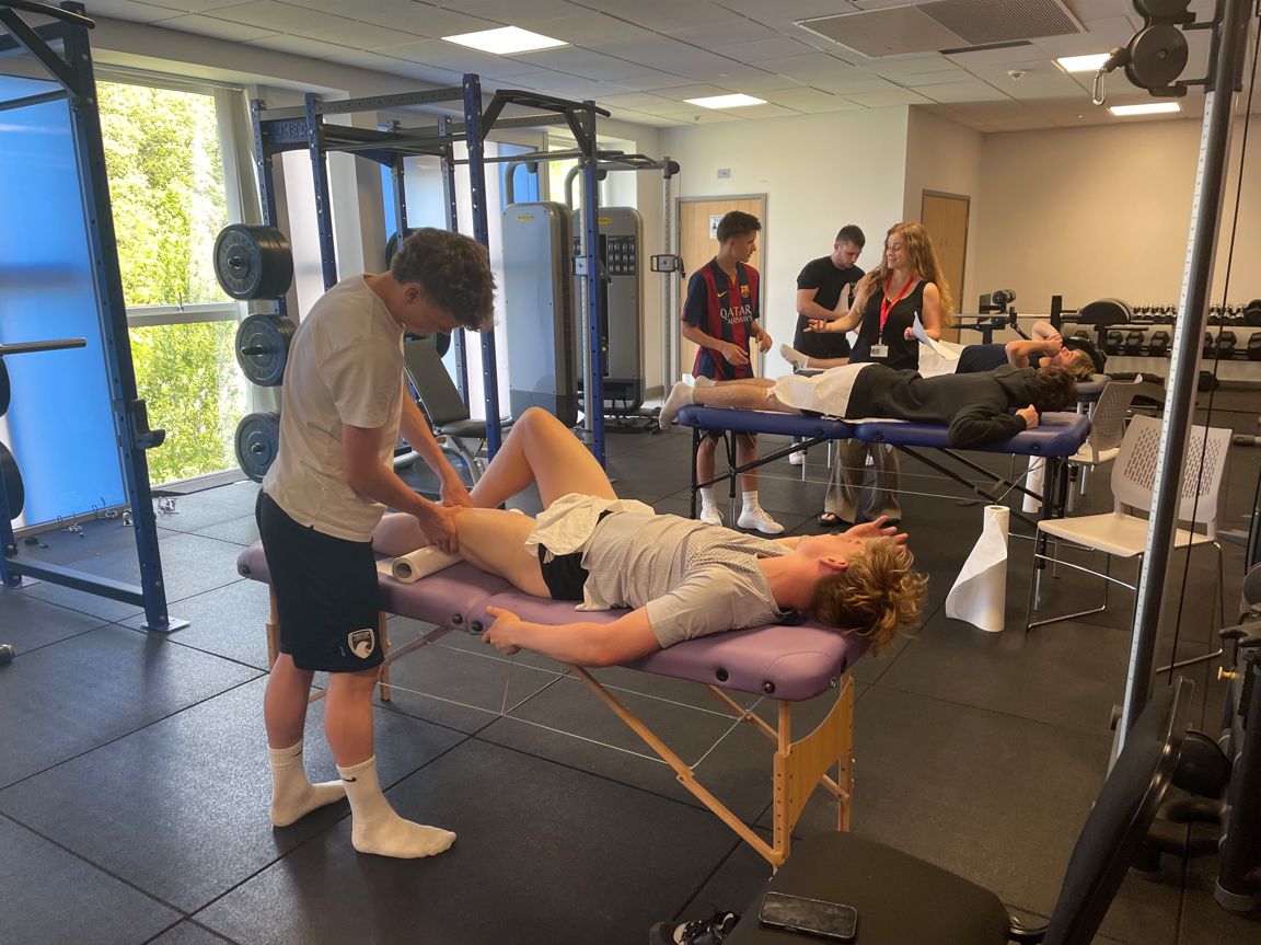 Students Receive Hands-On Sport Massage Workshop with Employer