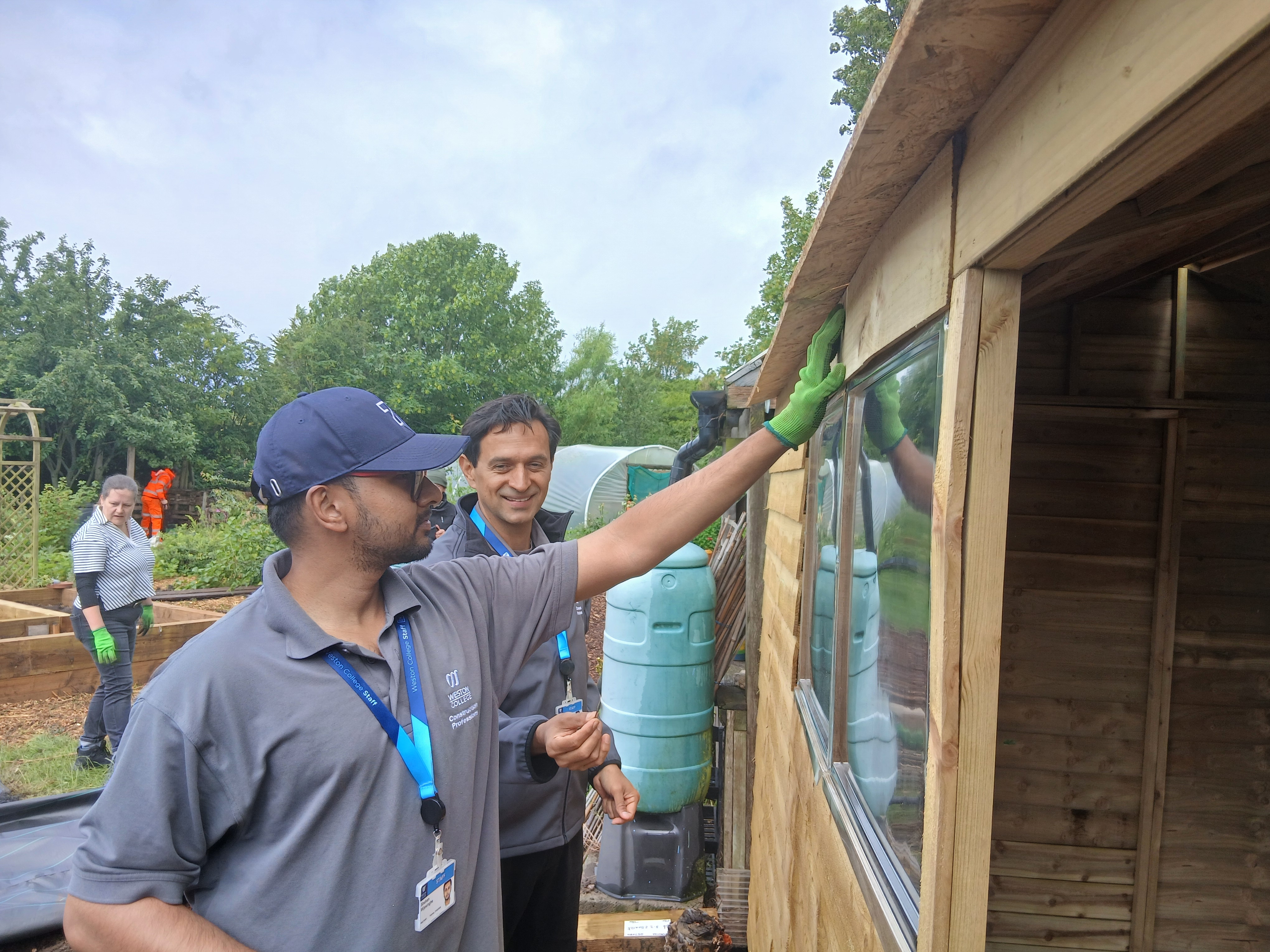 Staff building shed