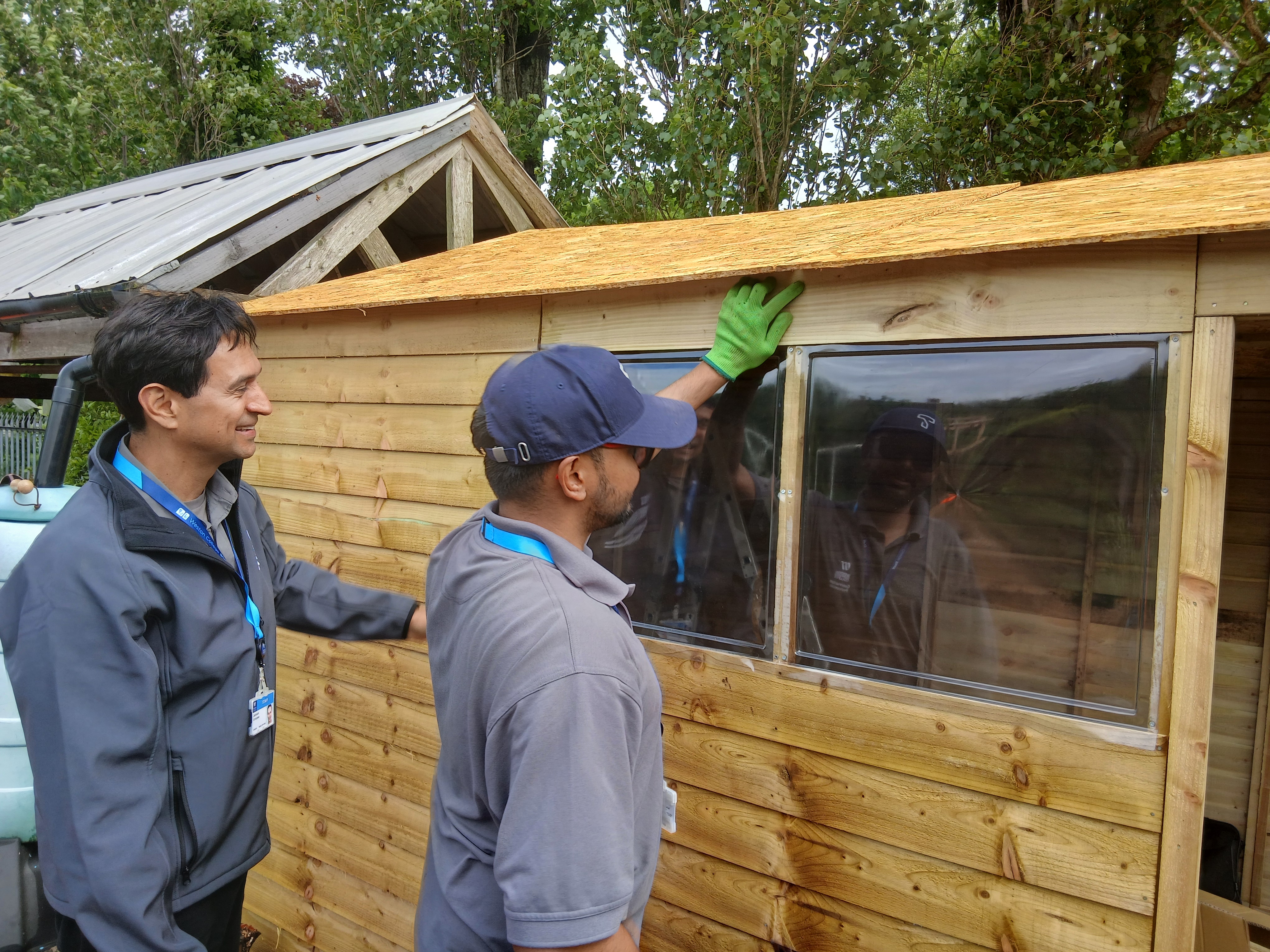 Construction Professions Staff Building Shed