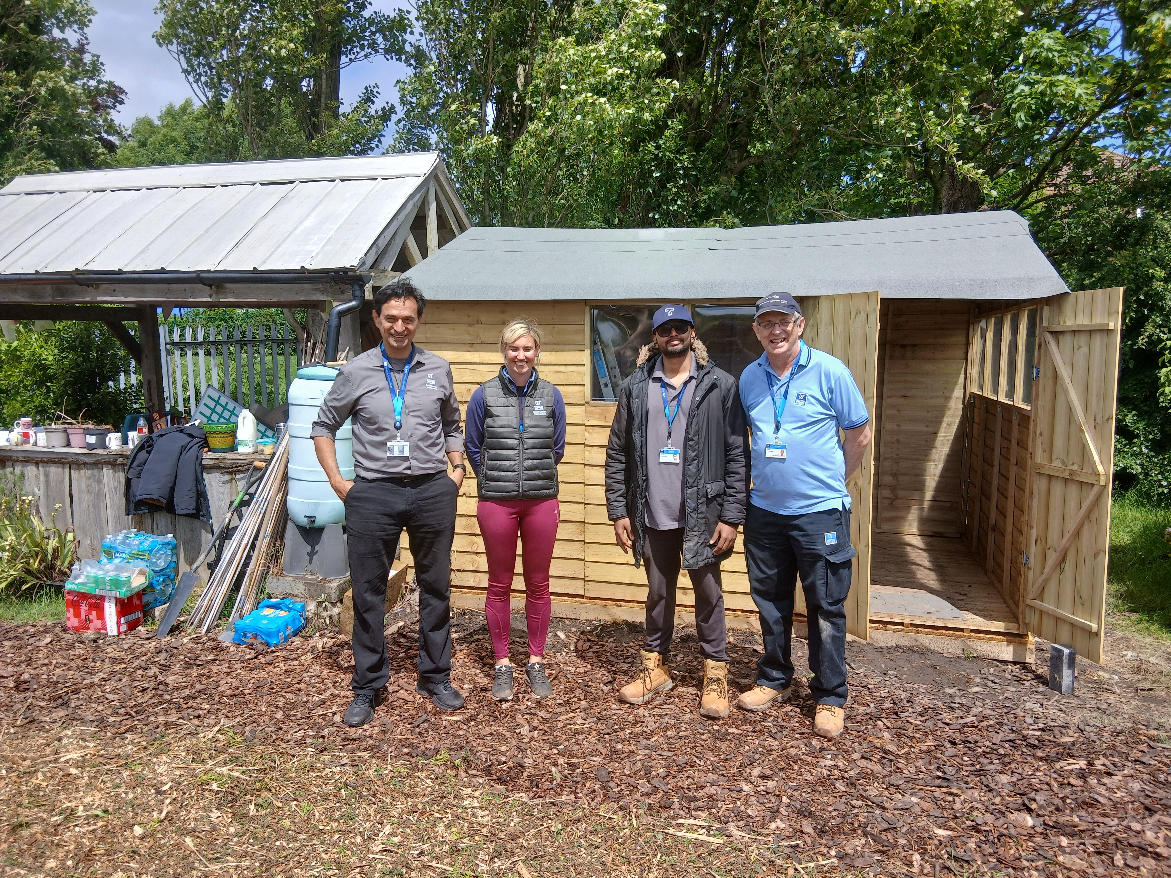 Construction Professions and Apprenticeship Teams Volunteer with Allotment Restorations