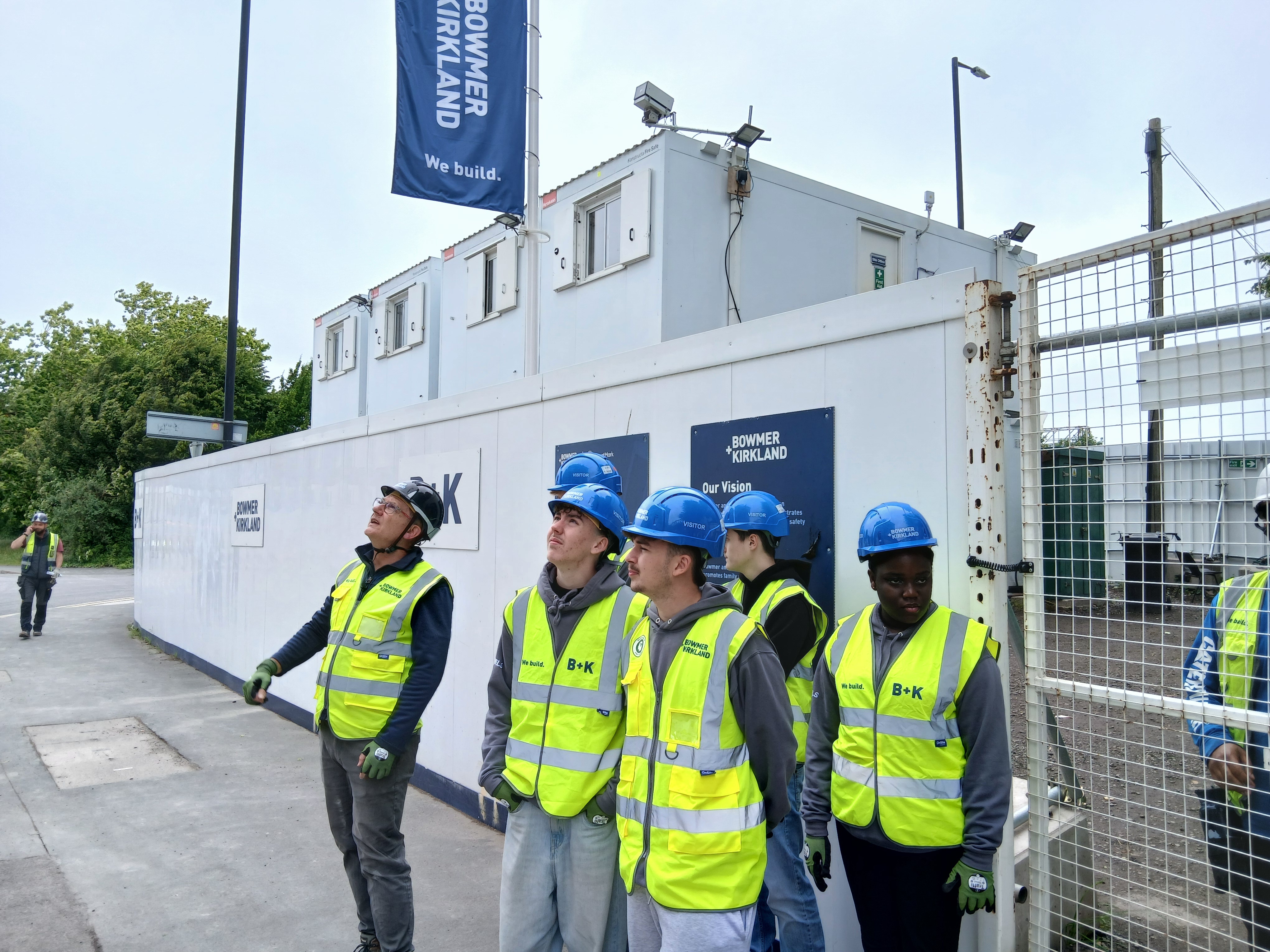 Students at site visit