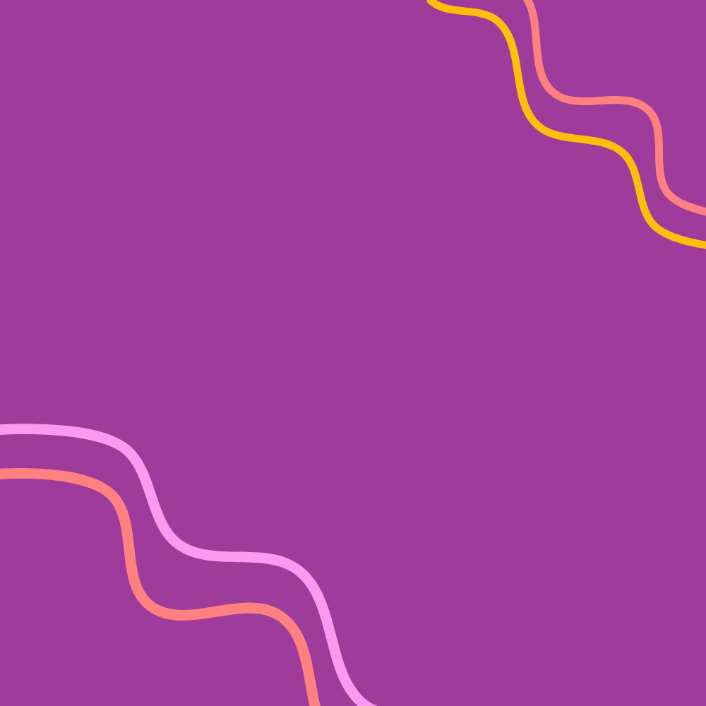 Purple background with coloured squiggles