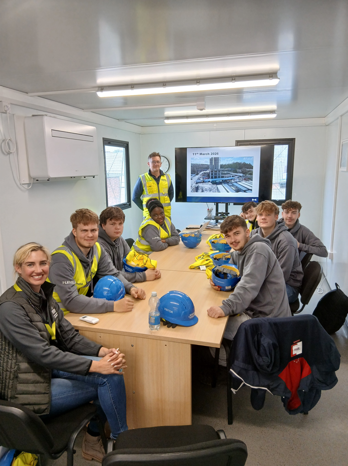 Students at site visit