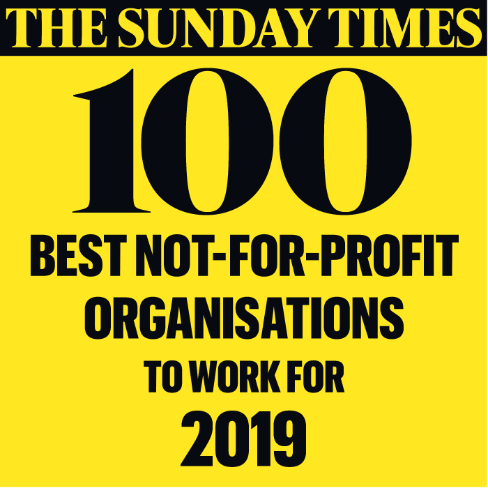 the sunday times 100 best not for profit organisation to work for 2019