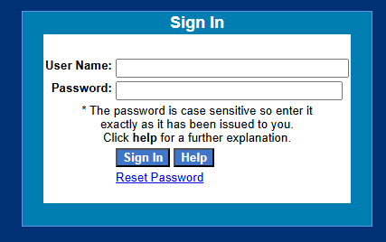 login with username and passowrd text entries