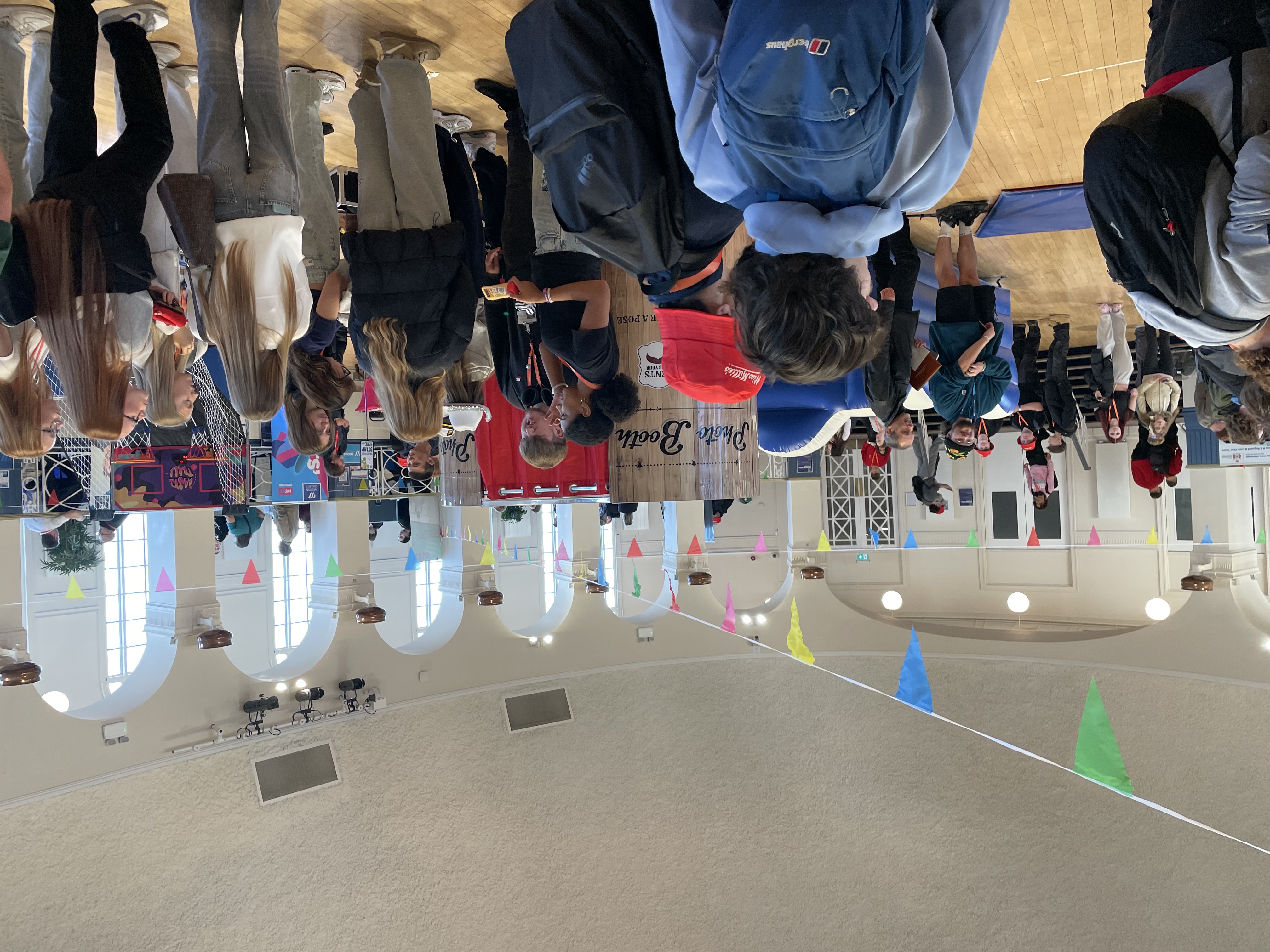 Learners enjoying Freshers Fayre