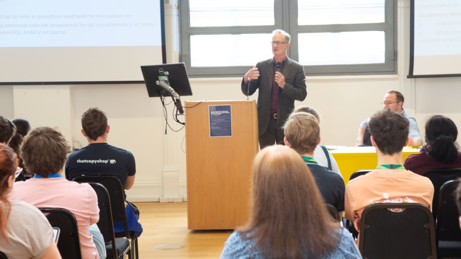 John Penrose introducing himself to the audience