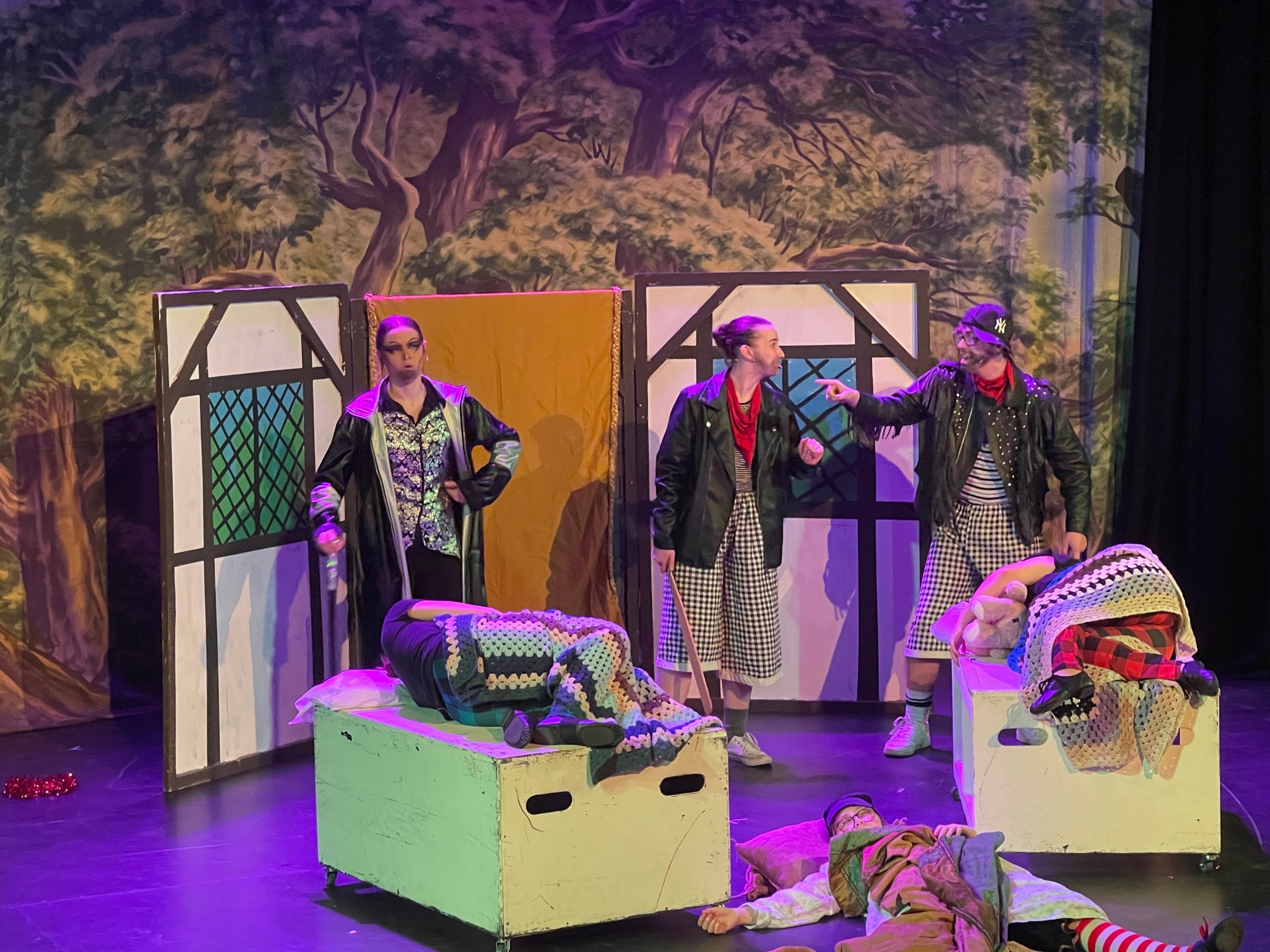 Performing Arts learners performing Babes in the Wood at Blakehay Theatre