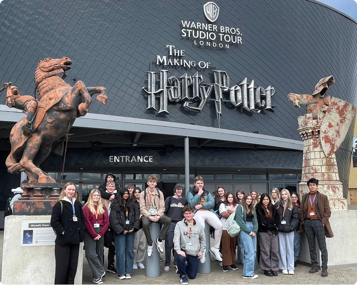 Students at Harry Potter Studios