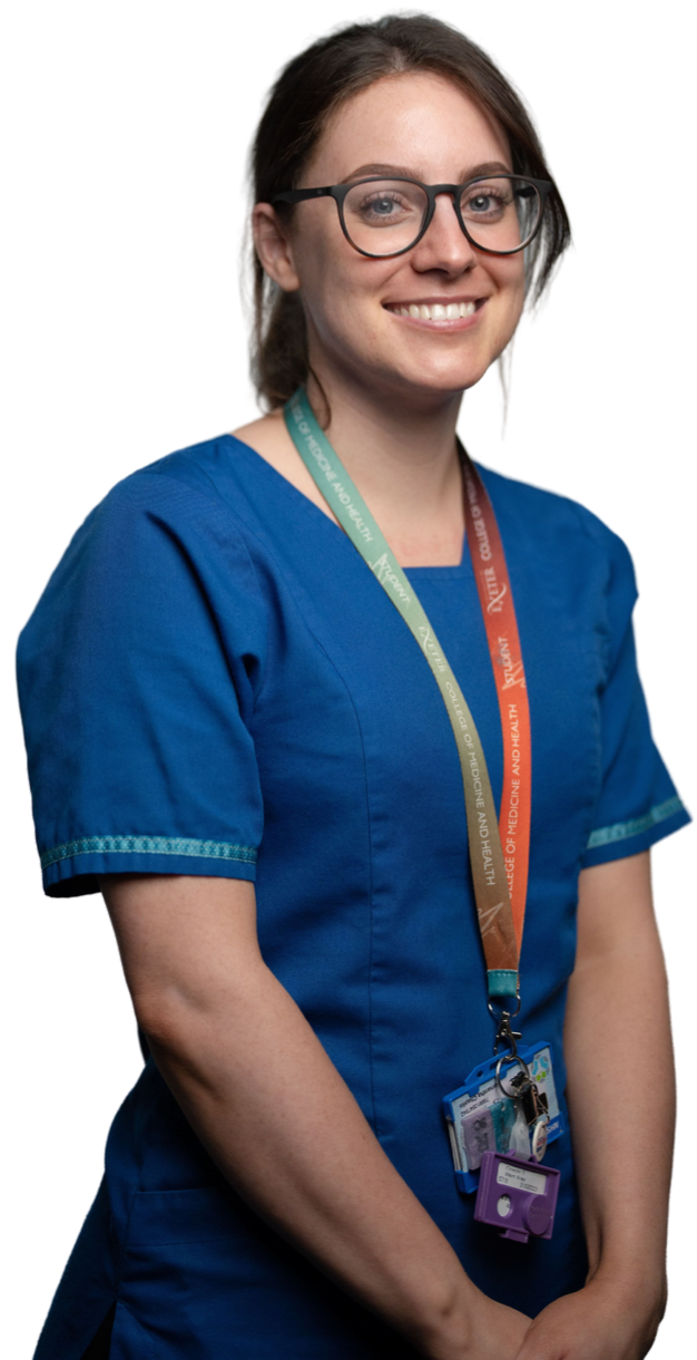 cut out female nurse apprentice smiling
