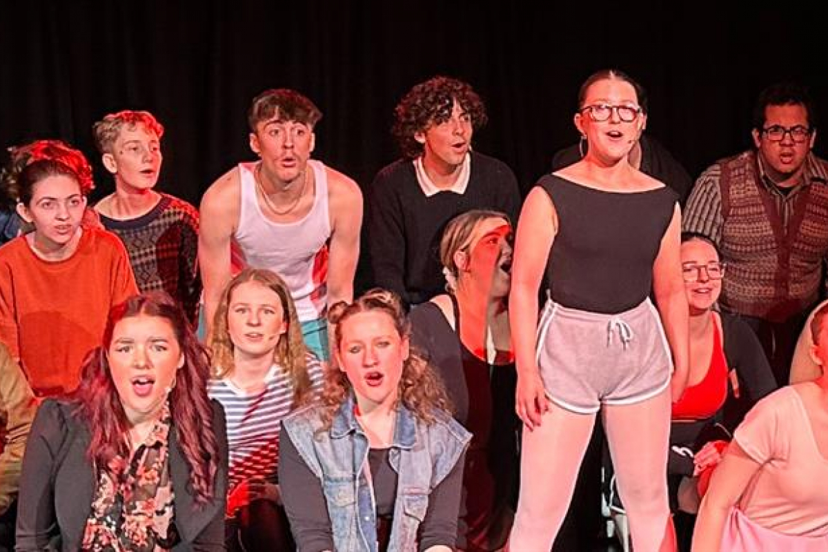 Students performing at Wintertainment Showcase