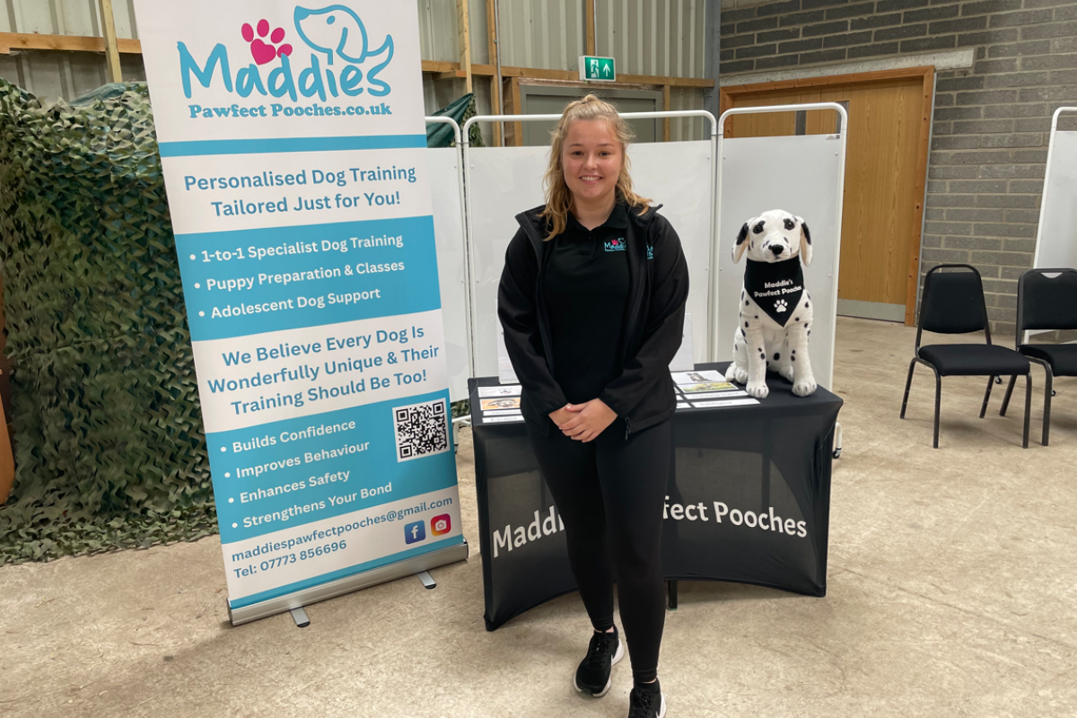 Maddie from Maddie's Pawfect Pooches smiling