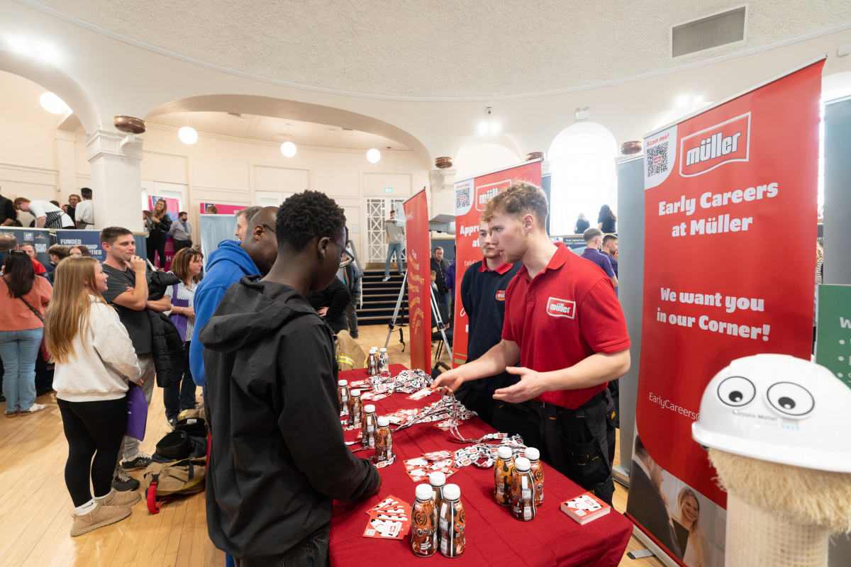 Muller staff speaking to learner