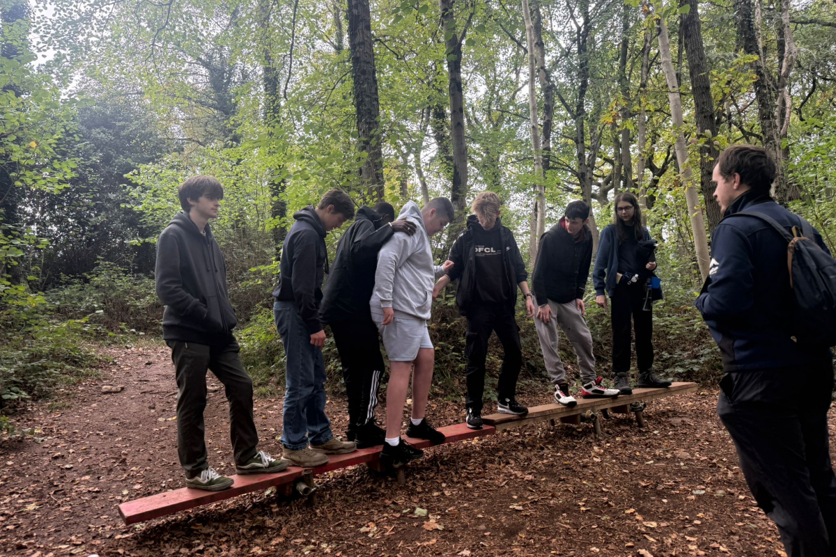 Students completing Mission Impossible