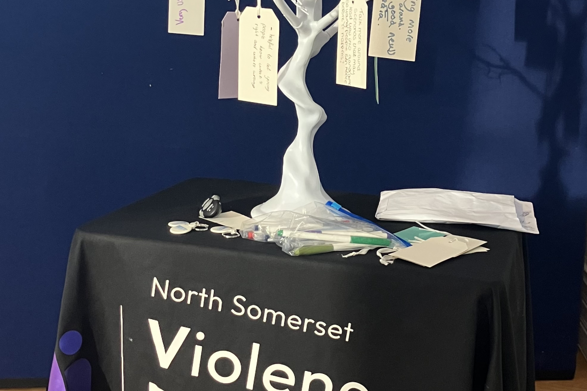 Violence Reduction Partnership Tree with notes attached