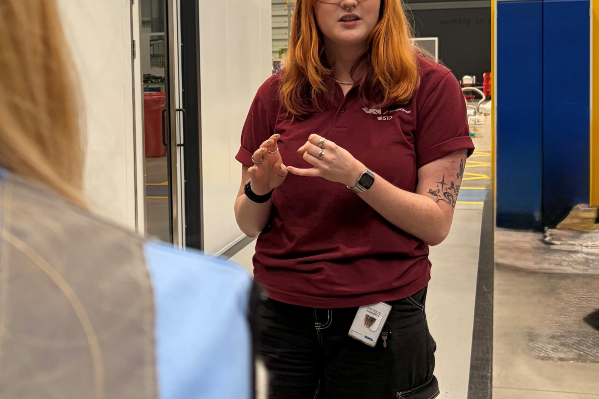 GKN Apprentice talking to MP