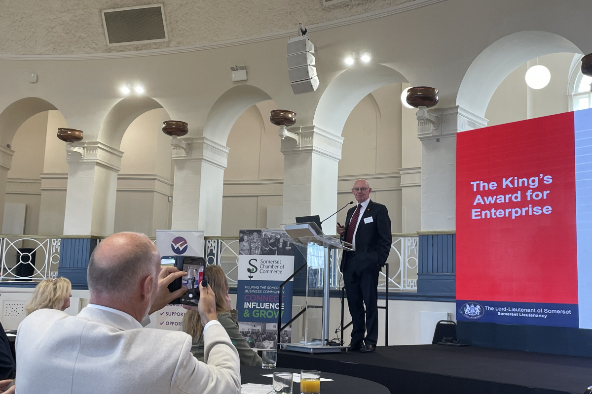 Nigel Beacom Talking on Stage
