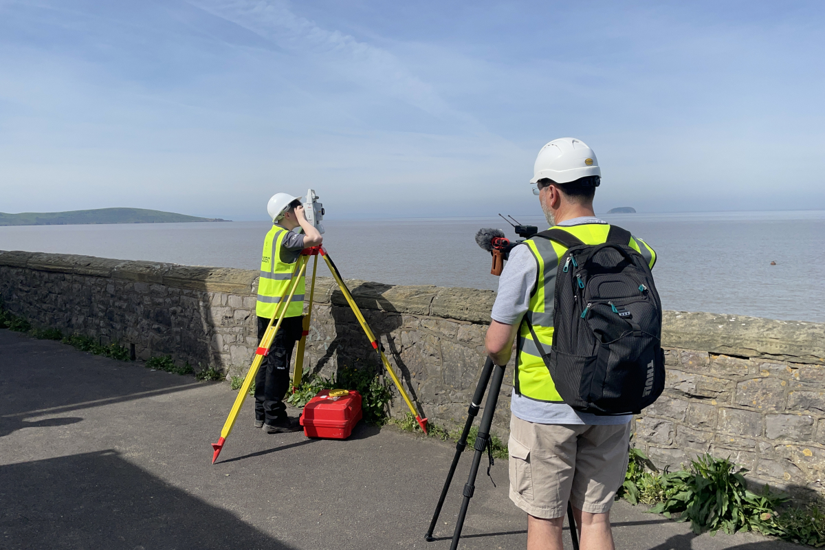 Student being filmed by BBC
