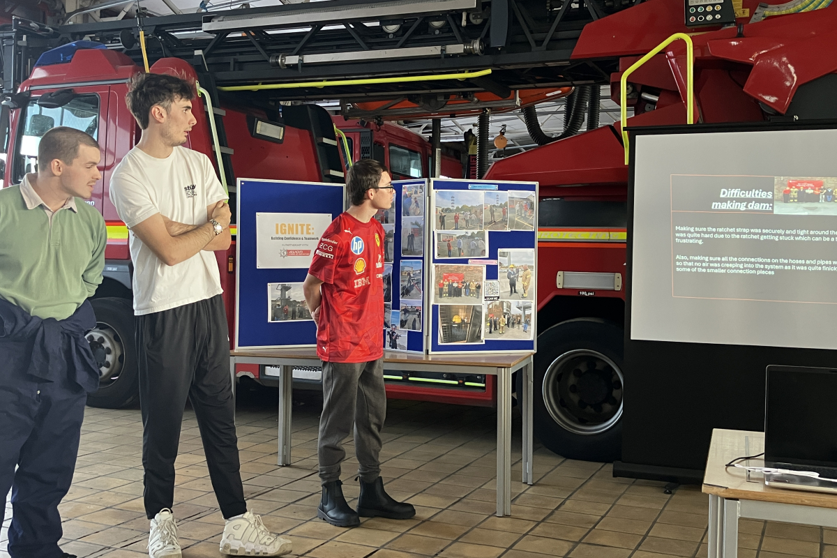 Students presenting