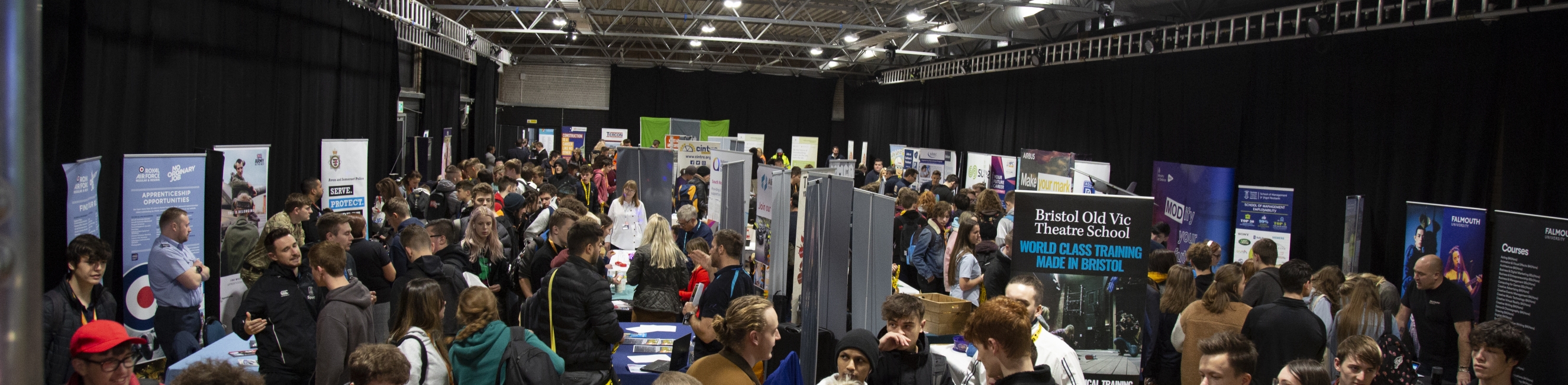 photo of students at careers convention