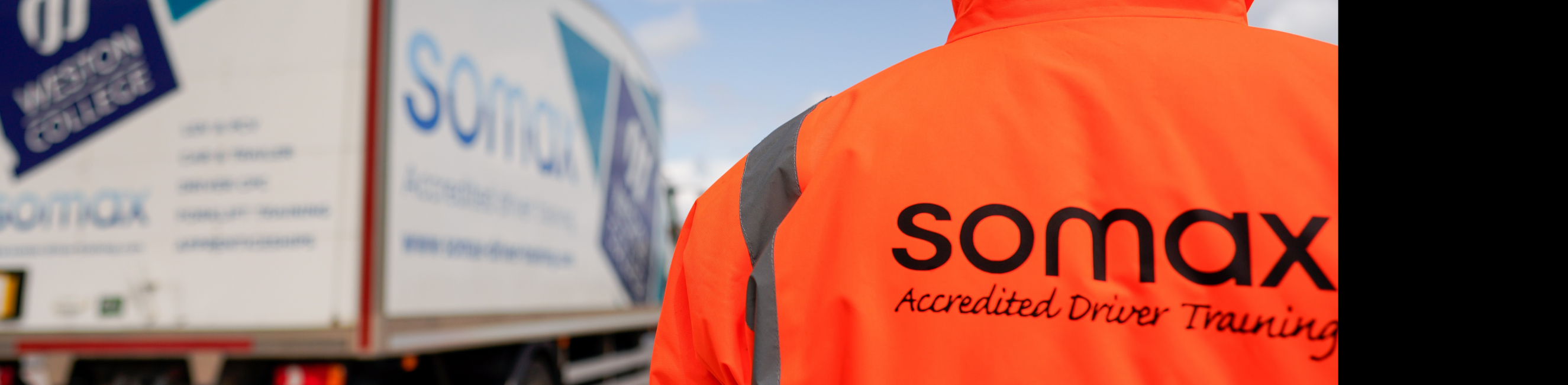 Lorry drivers stood by Somax lorry