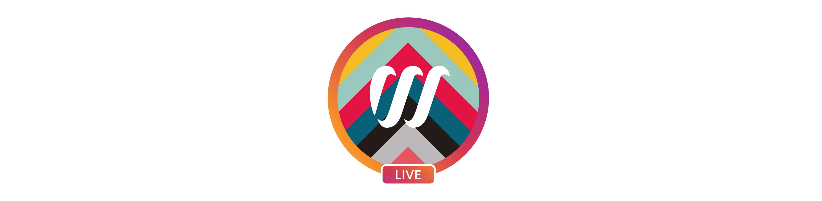 Weston Creative logo inside an Instagram circle with the word 'live' 