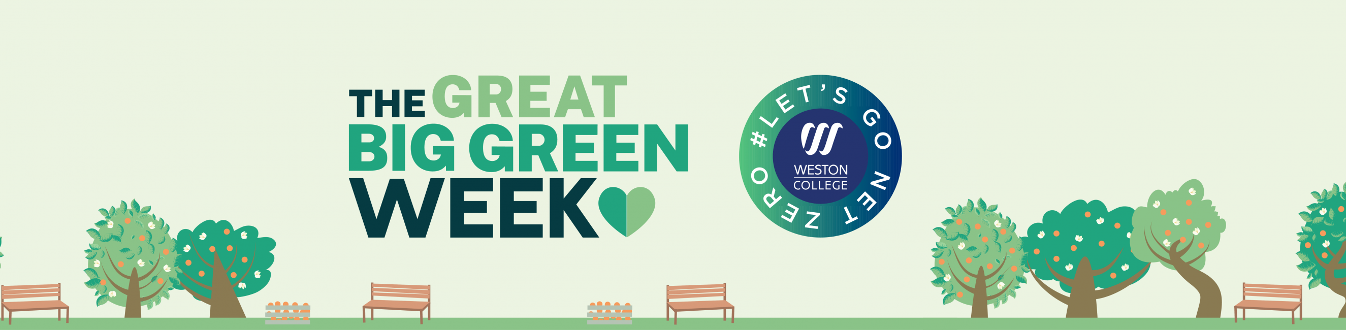 Great Big Green Week logo over a park