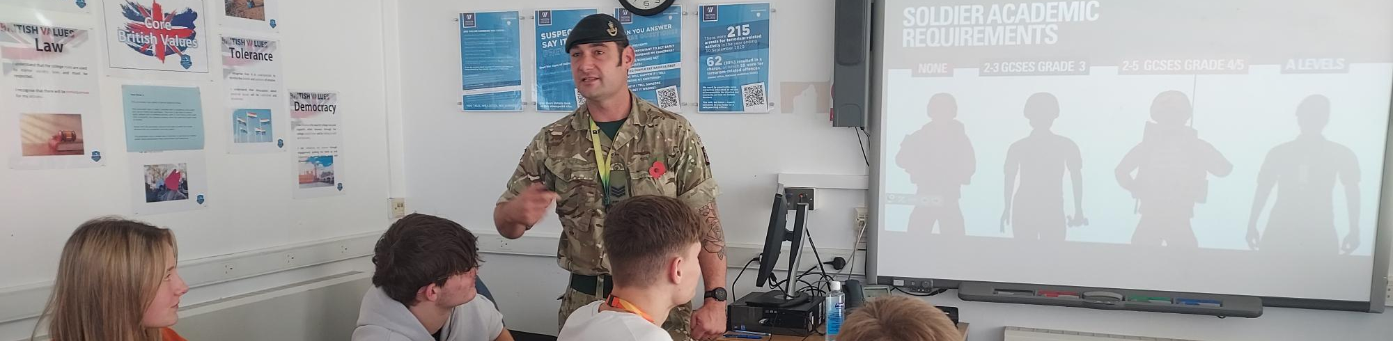 Sgt Chris Stone delivering guest session