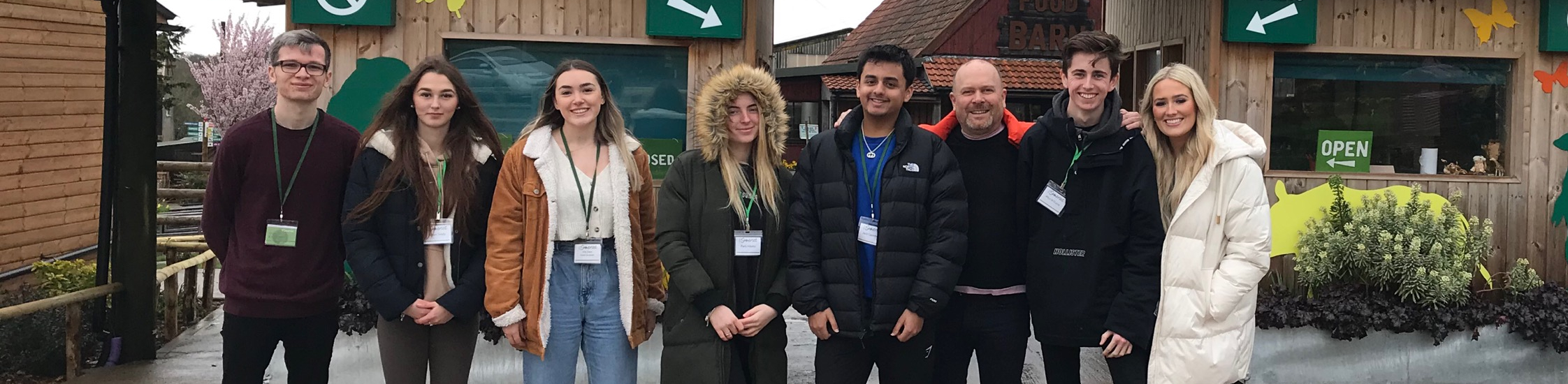 visit somerset and tourism learners at Noah's Ark