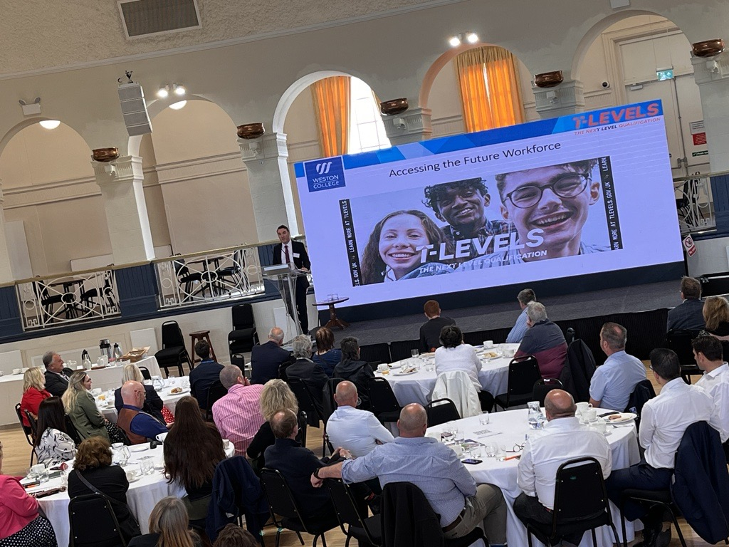 Dave Crew delivering guest talk to employers 