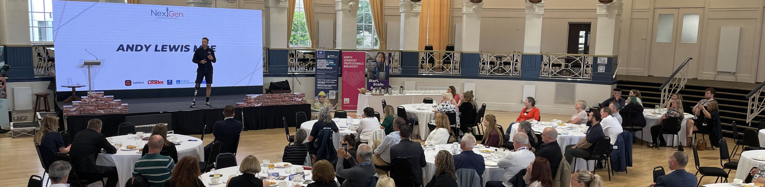 Andy Lewis presenting at NextGen