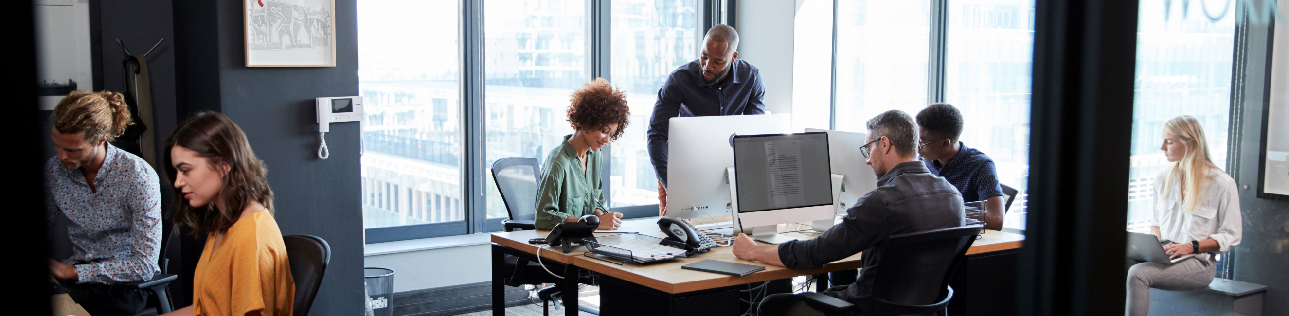 People working together in an office