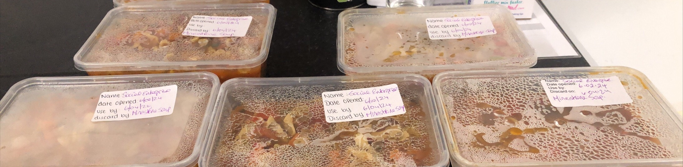 Food prepared by learners from Weston Bay